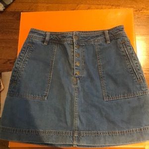Free people jean skirt